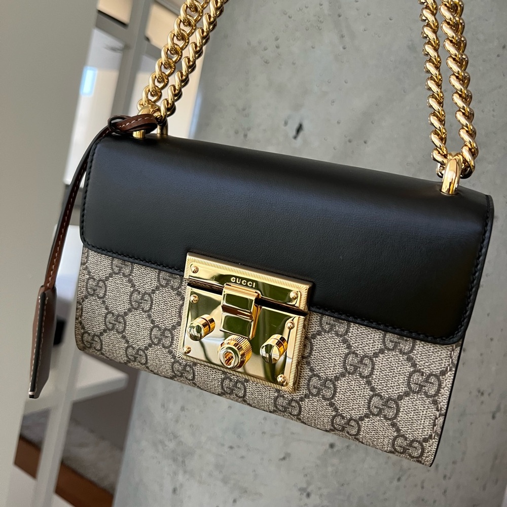 Padlock small GG shoulder bag